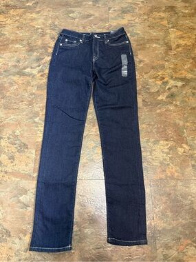 Dark Indigo Slim Straight Jeans